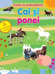 Carte cu autocolante. Cai si ponei - 1