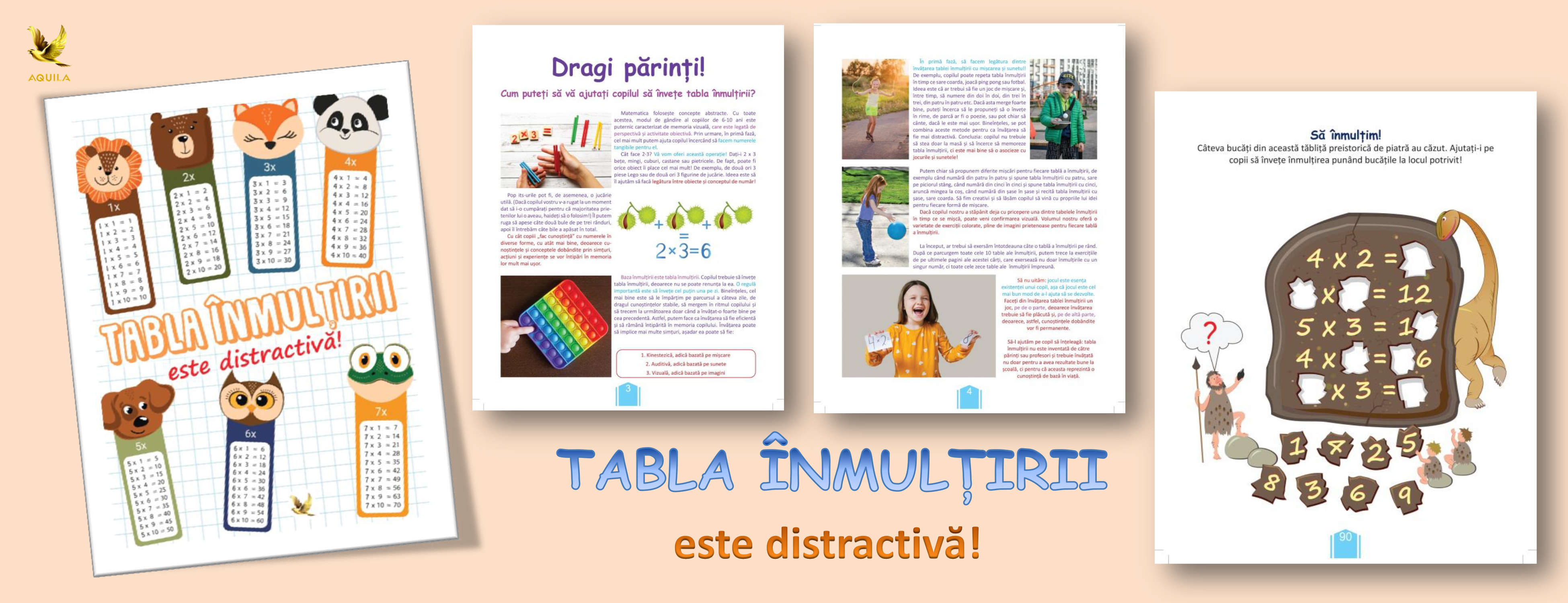 carte tabla inmultirii