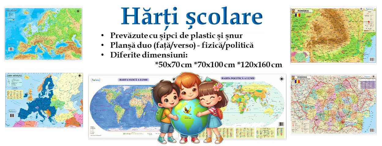 harti scolare perete